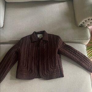 Vintage Spiegel Dark Brown Quilted Puffer Jacket